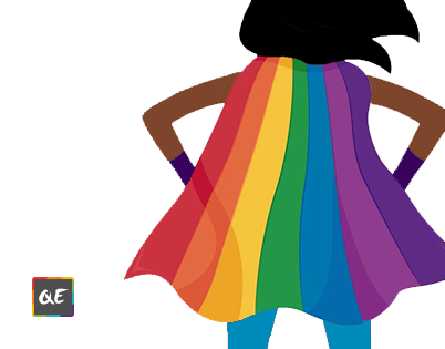 QueerEvents.ca image - qbipoc women with rainbow flag