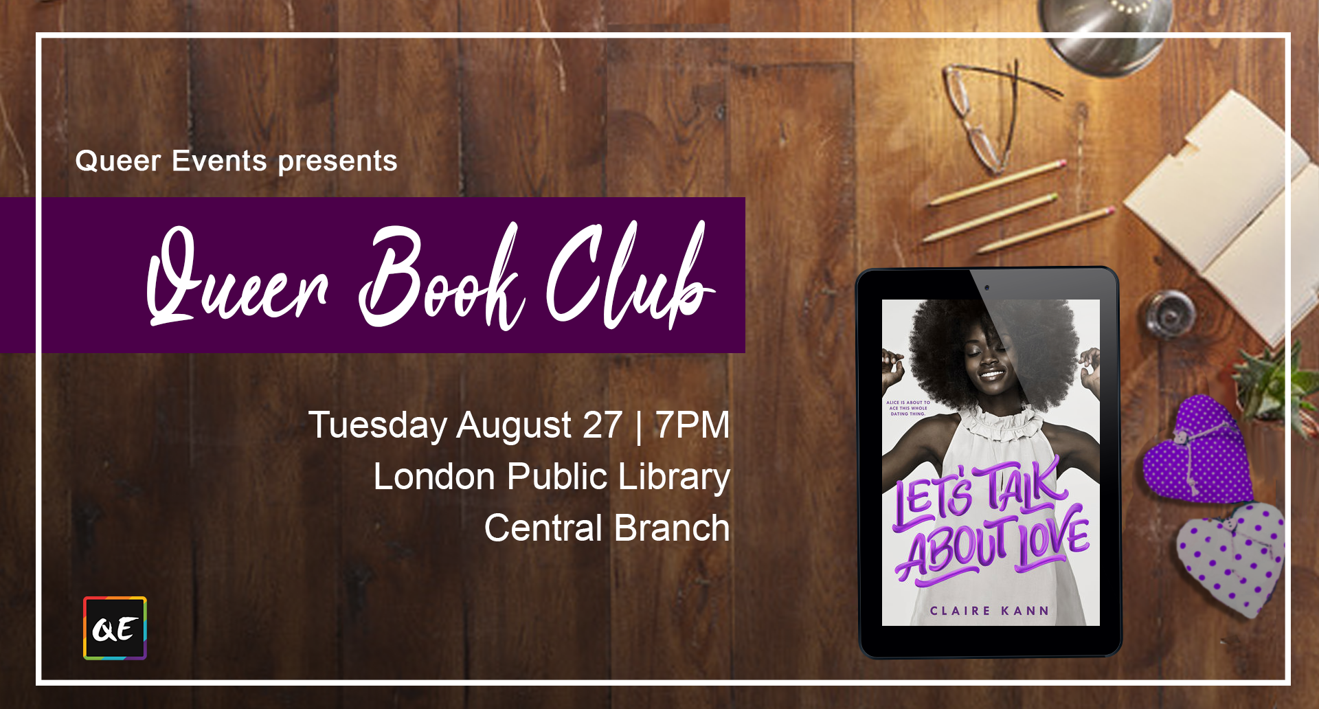 QueerEvents.ca- London Event Listing - August Queer Book Club