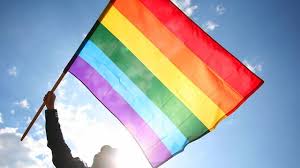 QueerEvents.ca - Person holding Pride Flag