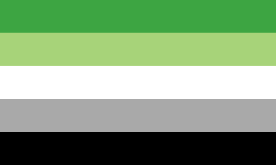QueerEvents.ca - Queer Flags - Aromantic Flag Image