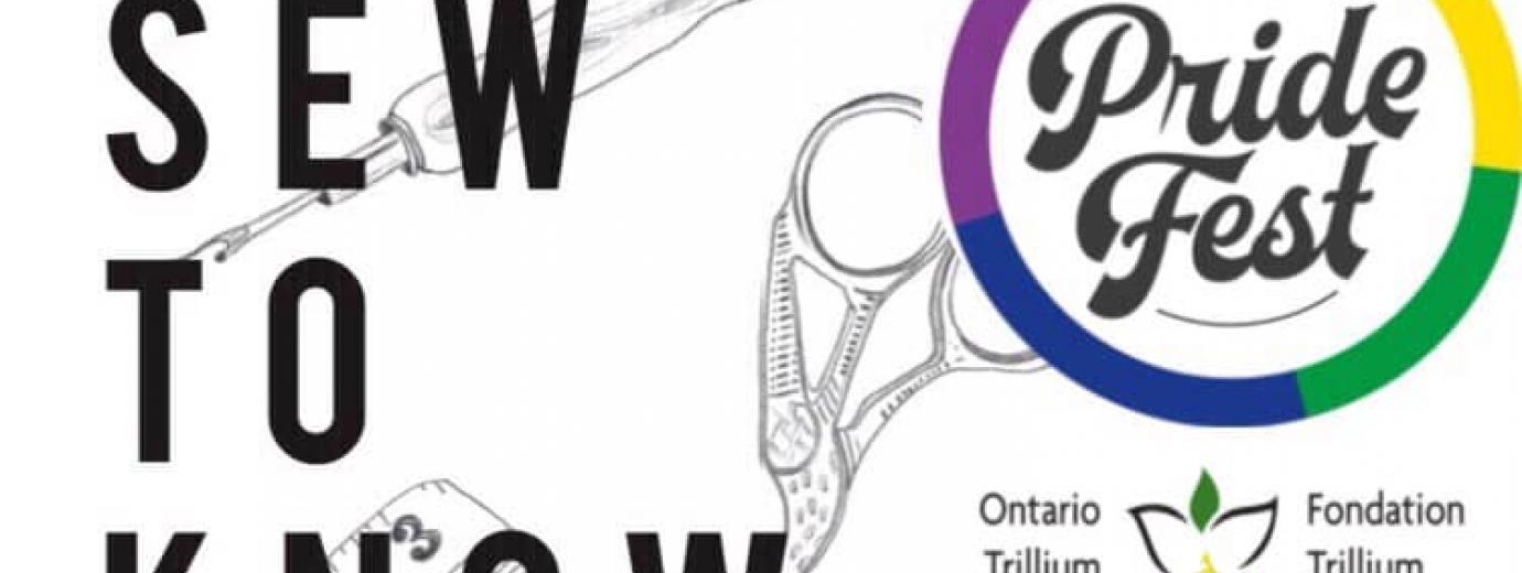 QueerEvents.ca - Windsor event listing - WePrideRides event banner - sew to know -2019 event banner