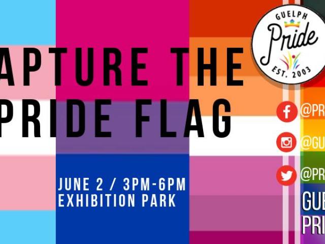 QueerEvents.ca - Guelph  pride event listing -  Capture the Pride Flag