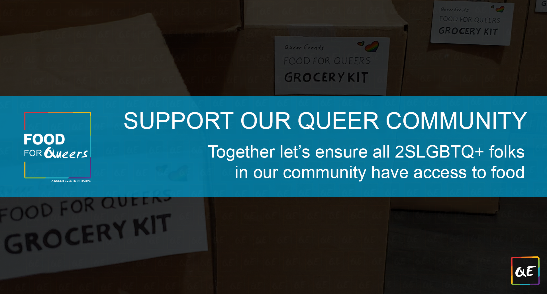 queerevents.ca program - food for queers needs support to ensure no one goes hungry