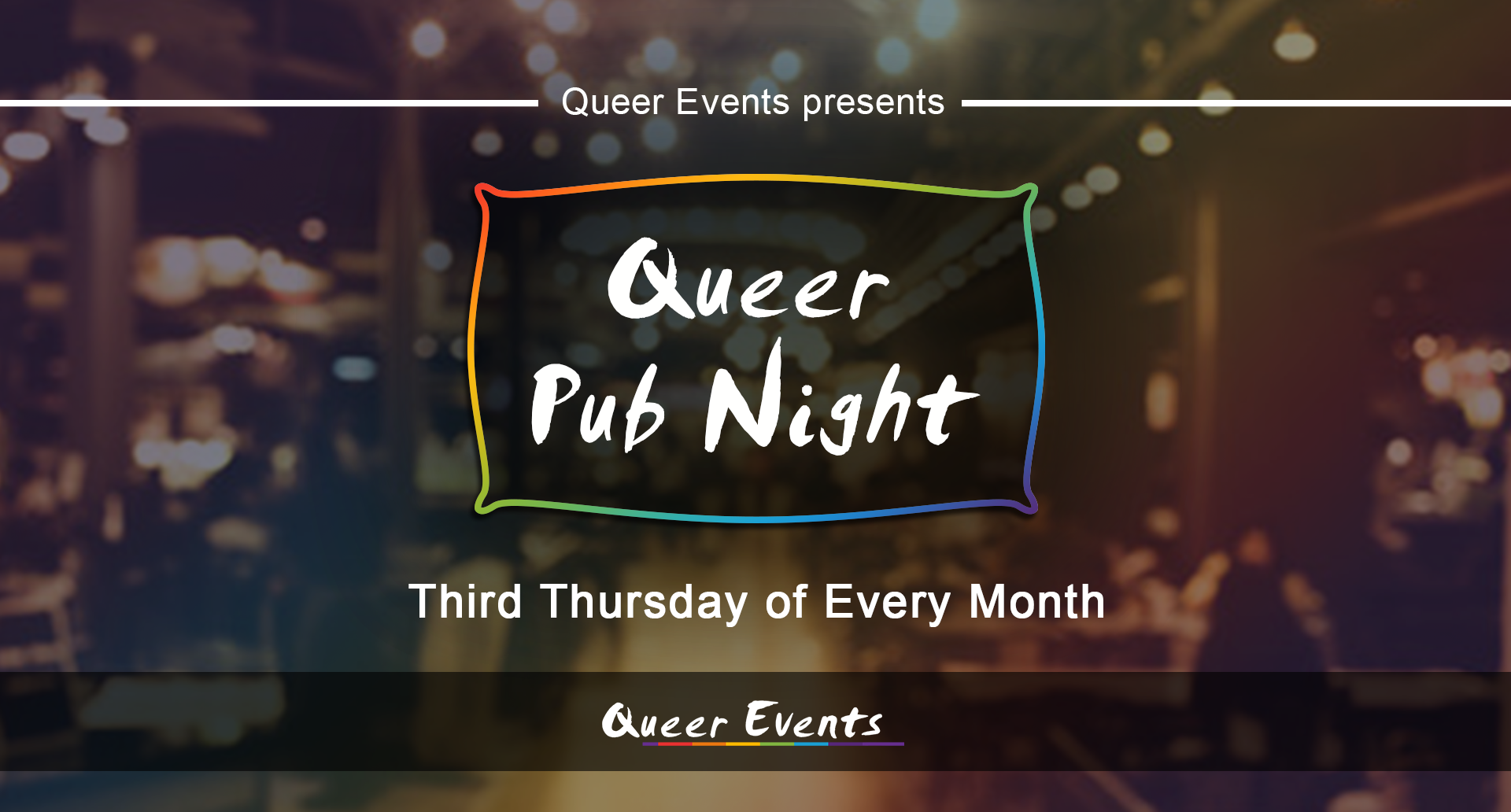 queer events presents monthly queer pub night