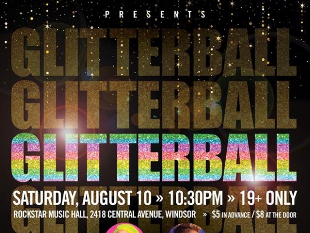 QueerEvents.ca - Windsor event listing - Glitter Ball 2019 - Event Poster